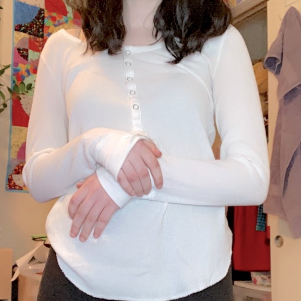 Plain white long sleeve